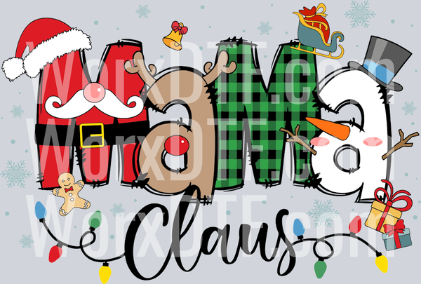 Mama Claus Christmas Pattern Santa Hat Svg_181024016-01
