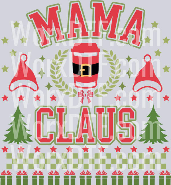 Groovy Mama Claus Funny Christmas SVG File For Cricut_0910231016-01